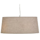 Meyda Lighting Cilindro 36" 5-Light Nickel D & B Pendant Light With Tuscany Textrene Shade