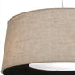 Meyda Lighting Cilindro 36" 5-Light Nickel D & B Pendant Light With Tuscany Textrene Shade