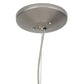 Meyda Lighting Cilindro 36" 5-Light Nickel D & B Pendant Light With Tuscany Textrene Shade