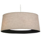 Meyda Lighting Cilindro 36" 5-Light Nickel D & B Pendant Light With Tuscany Textrene Shade
