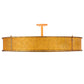 Meyda Lighting Cilindro 36" 6-Light Autumn Leaf Luciano Flush Mount Light With Amber Quartz Idalight Shade