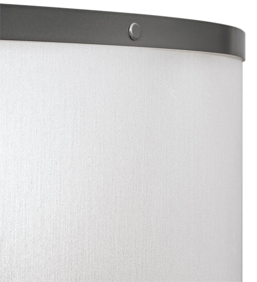 Meyda Lighting Cilindro 36" 6-Light Champagne Semi-flush Mount Light With White Textrene & Statuario Idalight Shade