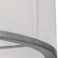 Meyda Lighting Cilindro 36" 6-Light Extreme Chrome Flush Mount Light With White Textrene Shade