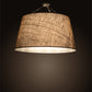 Meyda Lighting Cilindro 36" 6-Light Golden Bronze Tapered Pendant Light With Beige Textrene Shade