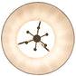 Meyda Lighting Cilindro 36" 6-Light Golden Bronze Tapered Pendant Light With Beige Textrene Shade