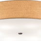 Meyda Lighting Cilindro 36" 6-Light Mahogany Bronze Pendant Light With Brown Craft Paper & White Statuario Idalight Shade