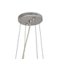 Meyda Lighting Cilindro 36" 6-Light Nickel Pendant Light With White Textrene Shade