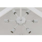 Meyda Lighting Cilindro 36" 6-Light Nickel Powder Coat Pendant Light With White Textrene Shade