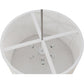 Meyda Lighting Cilindro 36" 6-Light Nickel Powder Coat Pendant Light With White Textrene Shade