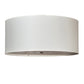 Meyda Lighting Cilindro 36" 6-Light Nickel Semi-flush Mount Light With White Laura Textrene & Statuario Idalight Shade
