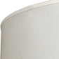 Meyda Lighting Cilindro 36" 6-Light Nickel Semi-flush Mount Light With White Laura Textrene & Statuario Idalight Shade