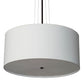 Meyda Lighting Cilindro 36" 6-Light Oil Rubbed Bronze Pendant Light With White Linen Textrene Shade
