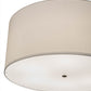 Meyda Lighting Cilindro 36" 6-Light Oil Rubbed Bronze Pendant Light With White Linen Textrene Shade