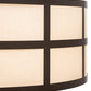 Meyda Lighting Cilindro 36" 6-Light Timeless Bronze Barnabas Semi-flush Mount Light With Beige Textrene & Statuario Idalight Shade
