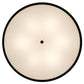 Meyda Lighting Cilindro 36" 6-Light Timeless Bronze Barnabas Semi-flush Mount With Laura Beige Textrene Shade