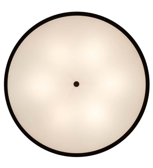 Meyda Lighting Cilindro 36" 6-Light Timeless Bronze Barnabas Semi-flush Mount With Laura Beige Textrene Shade