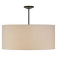 Meyda Lighting Cilindro 36" 6-Light Timeless Bronze Pendant Light With Natural Textrene & Statuario Idalight Shade
