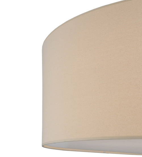 Meyda Lighting Cilindro 36" 6-Light Timeless Bronze Pendant Light With Natural Textrene & Statuario Idalight Shade