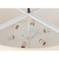 Meyda Lighting Cilindro 36" 6-Light Timeless Bronze Pendant Light With Natural Textrene & Statuario Idalight Shade