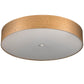 Meyda Lighting Cilindro 36" 6-Light White Pendant Light With Beige Craft Paper Textrene & White Statuario Idalight Shade