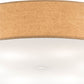 Meyda Lighting Cilindro 36" 6-Light White Pendant Light With Beige Craft Paper Textrene & White Statuario Idalight Shade