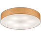 Meyda Lighting Cilindro 36" 6-Light White Pendant Light With Beige Craft Paper Textrene & White Statuario Idalight Shade