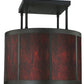 Meyda Lighting Cilindro 36" 8-Light Oil Rubbed Bronze Vicksburg Semi-flush Mount Ceiling Light With Ambra Siena Idalight Shade