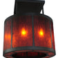 Meyda Lighting Cilindro 36" 8-Light Oil Rubbed Bronze Vicksburg Semi-flush Mount Ceiling Light With Ambra Siena Idalight Shade