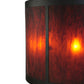 Meyda Lighting Cilindro 36" 8-Light Oil Rubbed Bronze Vicksburg Semi-flush Mount Ceiling Light With Ambra Siena Idalight Shade