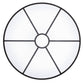 Meyda Lighting Cilindro 36" LED Oil Rubbed Bronze Flush Mount Light With White Statuario Idalight & White Textrene Shade