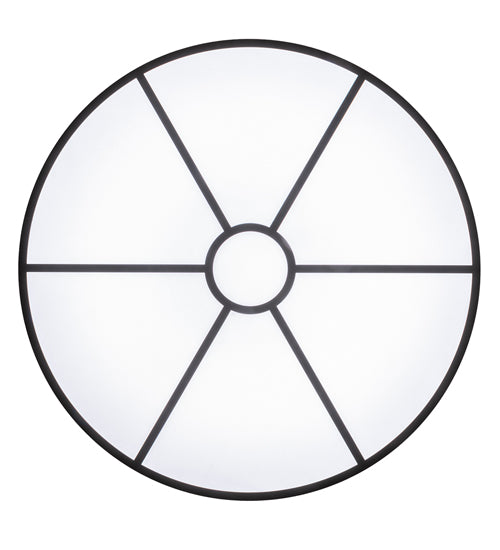 Meyda Lighting Cilindro 36" LED Oil Rubbed Bronze Flush Mount Light With White Statuario Idalight & White Textrene Shade