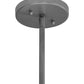 Meyda Lighting Cilindro 37" 6-Light 2-Tier Nickel Powder Coat Pendant Light With White Eggshell Textrene Shade