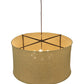 Meyda Lighting Cilindro 37" 8-Light Timeless Bronze Pendant Light With Burlap Textrene Shade