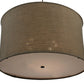 Meyda Lighting Cilindro 37" 8-Light Timeless Bronze Pendant Light With Burlap Textrene Shade