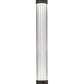 Meyda Lighting Cilindro 4" 2-Light Oil Rubbed Bronze Pipette Wall Sconce With Clear Shade Glass