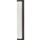 Meyda Lighting Cilindro 4" 2-Light Oil Rubbed Bronze Pipette Wall Sconce With Clear Shade Glass