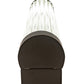 Meyda Lighting Cilindro 4" 2-Light Oil Rubbed Bronze Pipette Wall Sconce With Clear Shade Glass