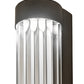 Meyda Lighting Cilindro 4" 2-Light Oil Rubbed Bronze Pipette Wall Sconce With Clear Shade Glass