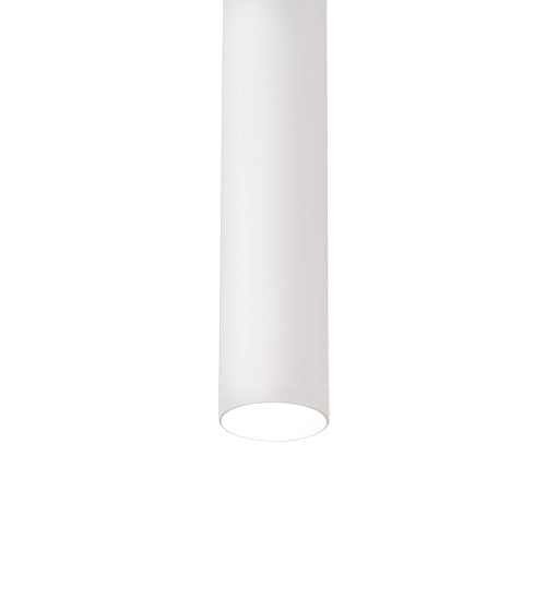 Meyda Lighting Cilindro 4" LED Matte White Flush Mount Light With White Shade