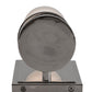 Meyda Lighting Cilindro 4" Polished Nickel Chisolm Wall Sconce With Statuario Idalight Shade Glass