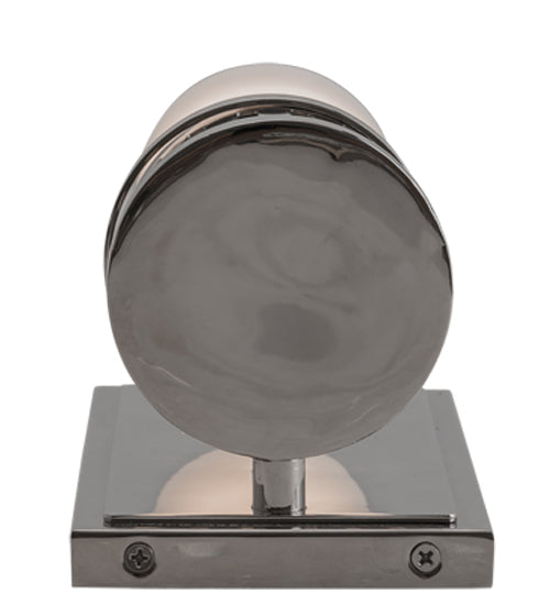 Meyda Lighting Cilindro 4" Polished Nickel Chisolm Wall Sconce With Statuario Idalight Shade Glass