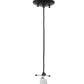 Meyda Lighting Cilindro 4" Textured Black Mini Pendant Light With Green Jadestone Shade