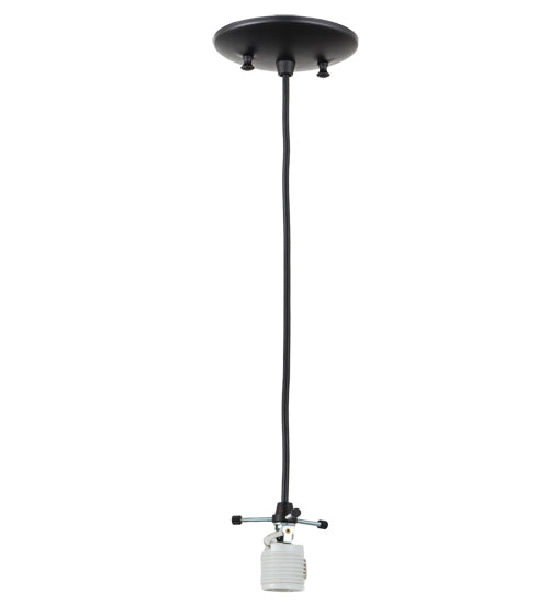Meyda Lighting Cilindro 4" Textured Black Mini Pendant Light With Green Jadestone Shade