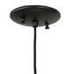 Meyda Lighting Cilindro 4" Textured Black Mini Pendant Light With White Jadestone Shade