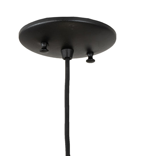 Meyda Lighting Cilindro 4" Textured Black Mini Pendant Light With White Jadestone Shade