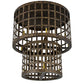 Meyda Lighting Cilindro 40" 12-Light Old Gold Golpe Flush Mount Light