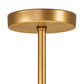 Meyda Lighting Cilindro 40" 6-Light 2-Tier Gold Metallic Textrene Pendant Light With Amber & White Shade