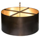 Meyda Lighting Cilindro 42" 12-Light Craftsman Brown & Brushed Brass Campbell Pendant Light