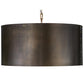 Meyda Lighting Cilindro 42" 12-Light Craftsman Brown & Brushed Brass Campbell Pendant Light