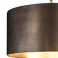 Meyda Lighting Cilindro 42" 12-Light Craftsman Brown & Brushed Brass Campbell Pendant Light